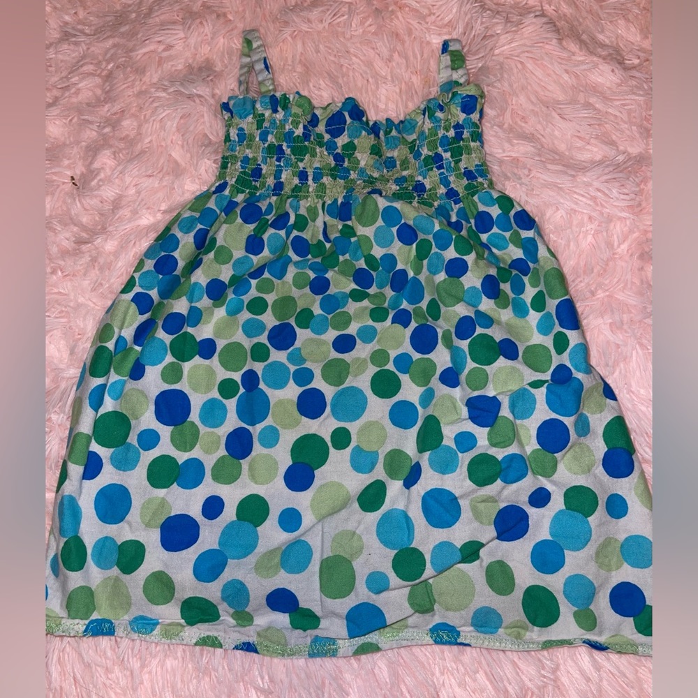 Green & Blue Polka Dress 💚💙